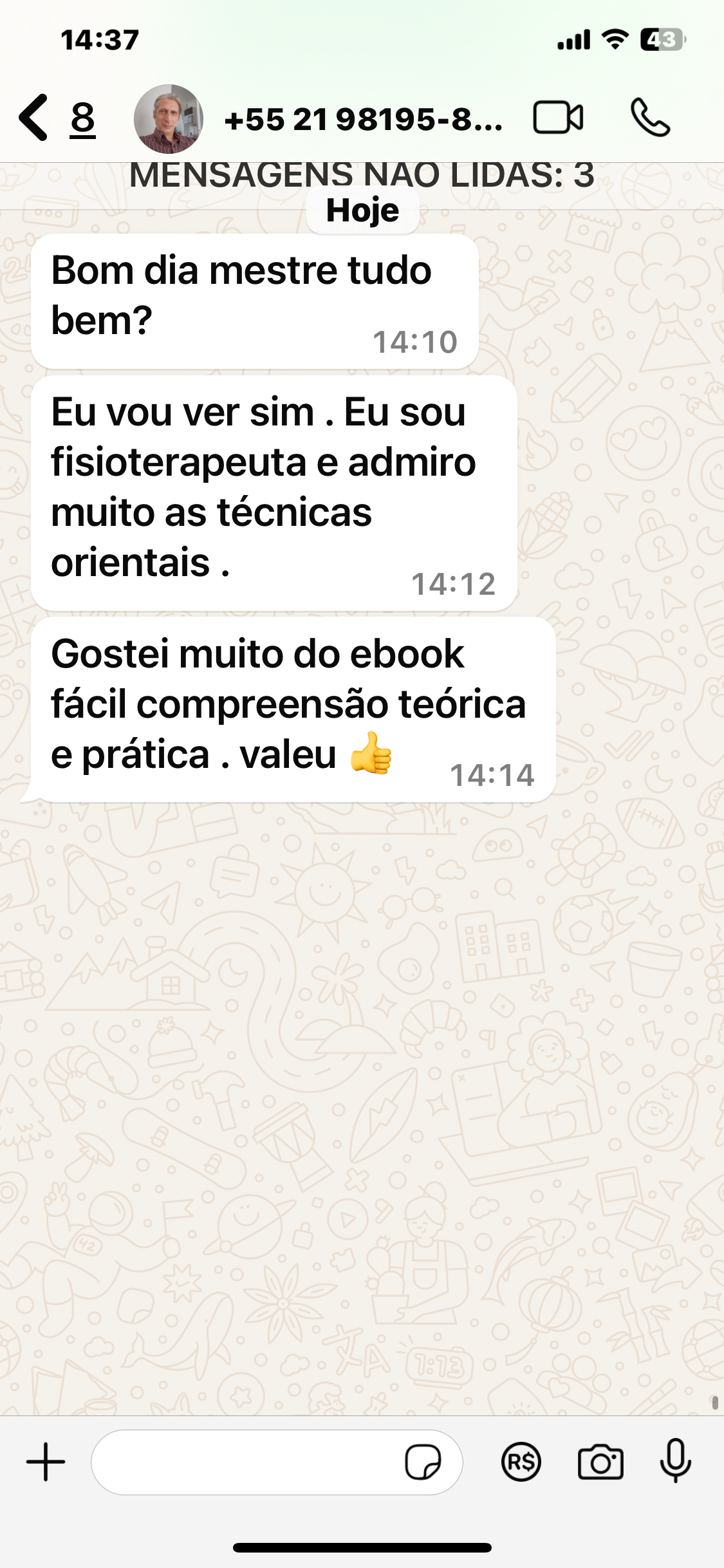 Depoimento aluno acupuntura