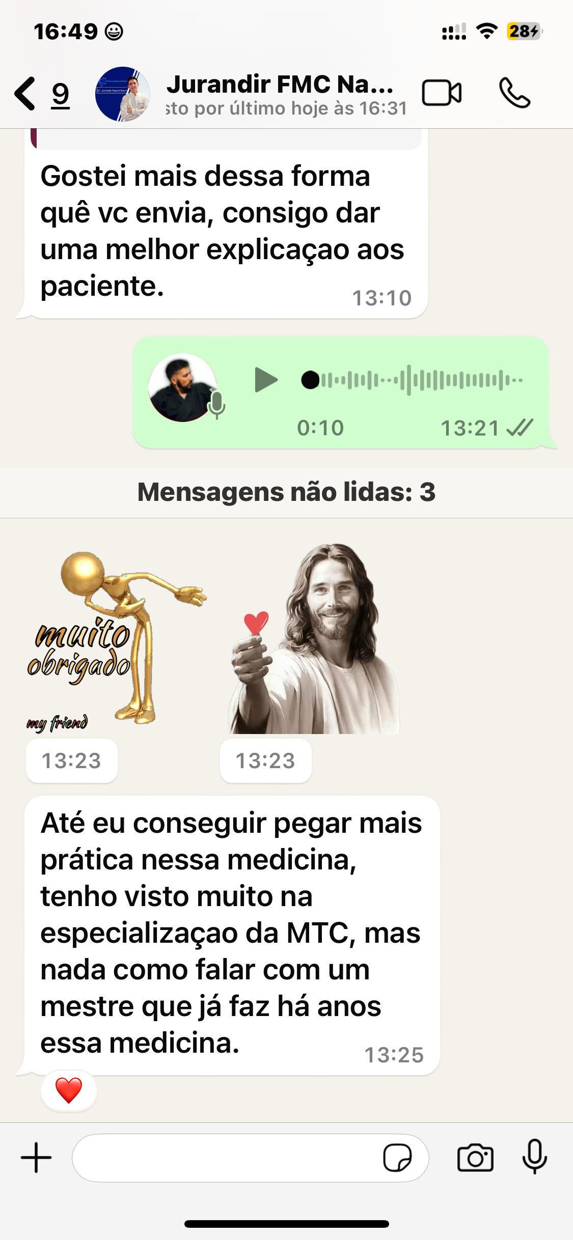 Depoimento aluno acupuntura